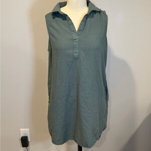 St. John's Bay Sleeveless Green Tunic